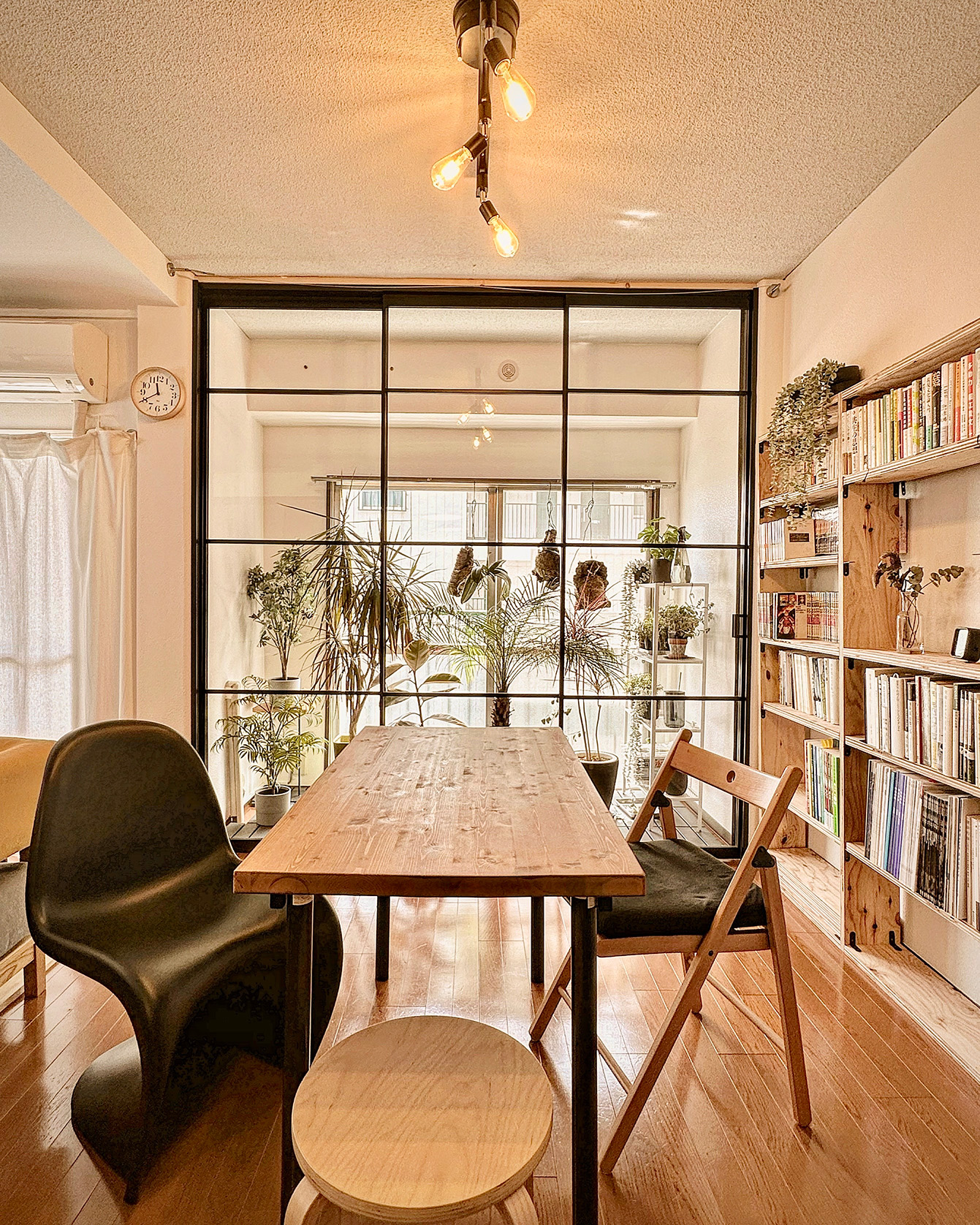 屋内空中庭園のある部屋